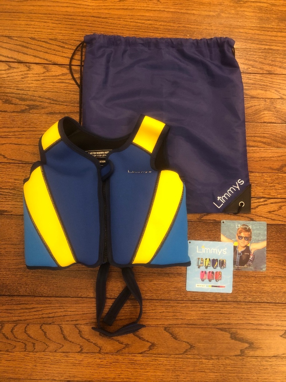 Limmys Swim Vest, Royal Blue, Size Large